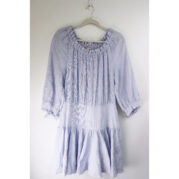 NWT Rebecca Taylor Cotton Stripe Mini Dress 10 - Picture 4 of 8
